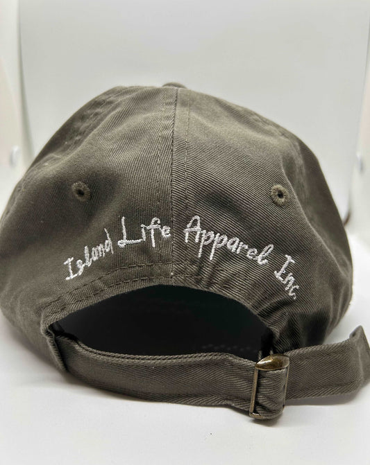 'Seashell' Dad Hat – Olive – 'Seashell' olive dad hat, embroidered for a relaxed look that celebrates coastal beauty.
Featuring Savary Island
