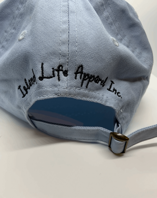 'Orca' Dad Hat – 'Orca' dad hat with a detailed embroidered design, celebrating wildlife and nature in the Gulf Islands.