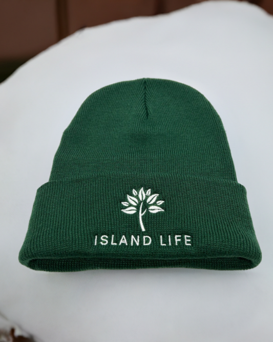 'Forest Green' Embroidered Toque