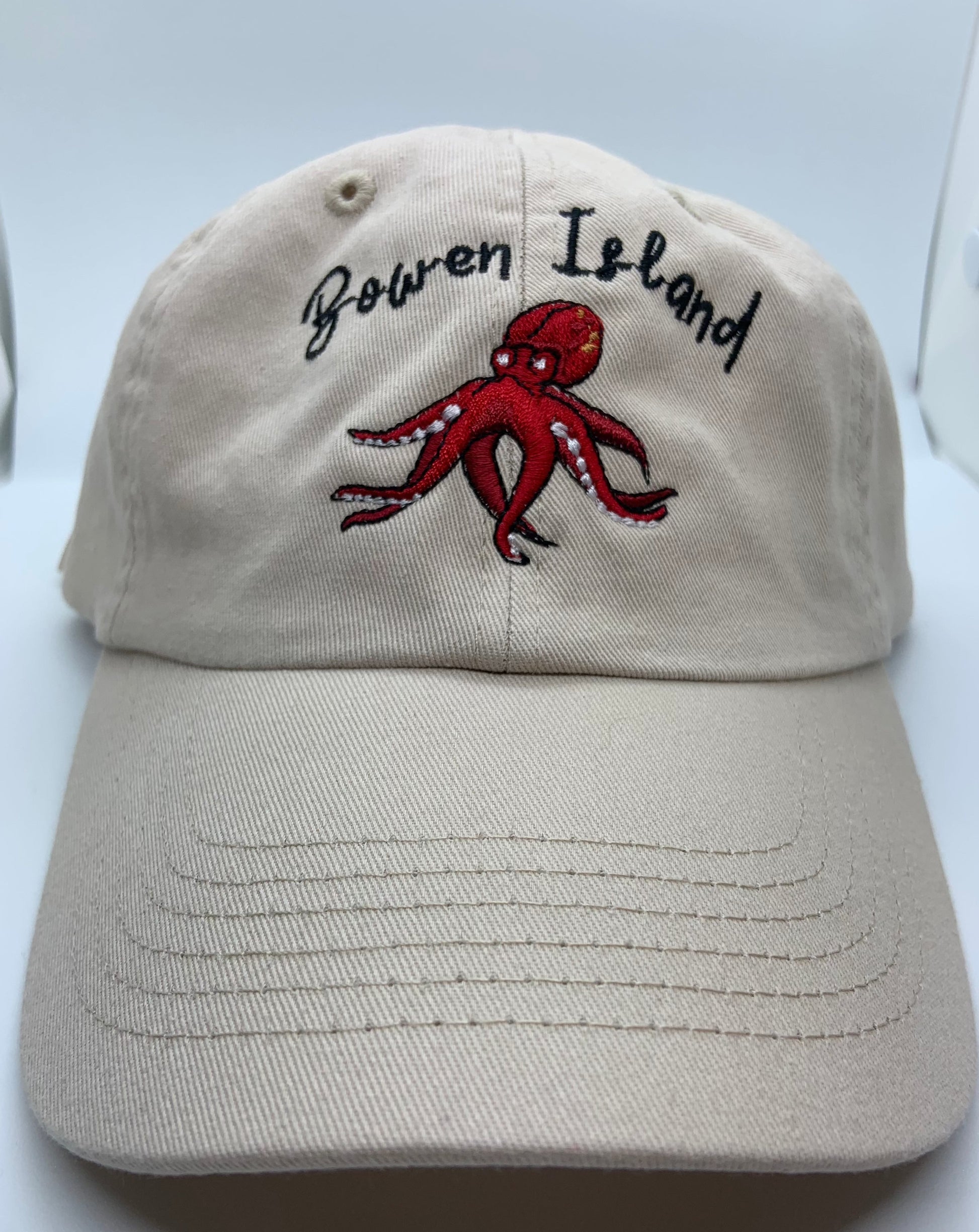 'Pacific Red Giant' Dad Hat – 'Pacific Red Giant' dad hat featuring an embroidered marine-inspired design, perfect for island adventurers.